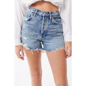 Agolde dee high waisted denim shorts